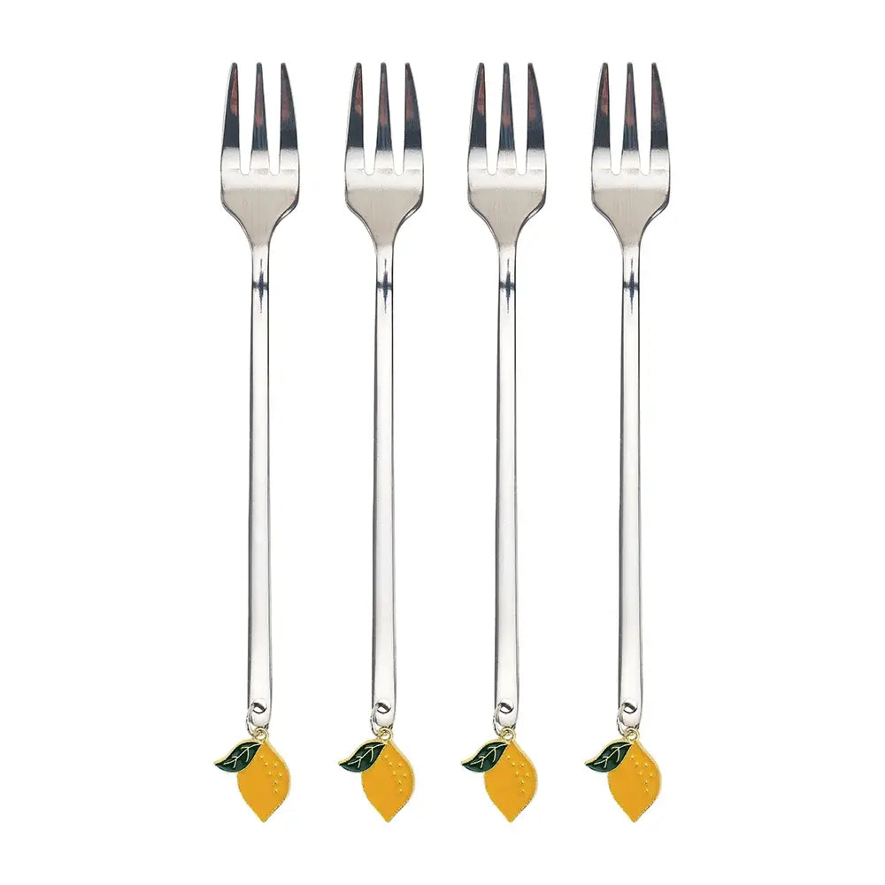 Lemons Party Forks - Set of 4