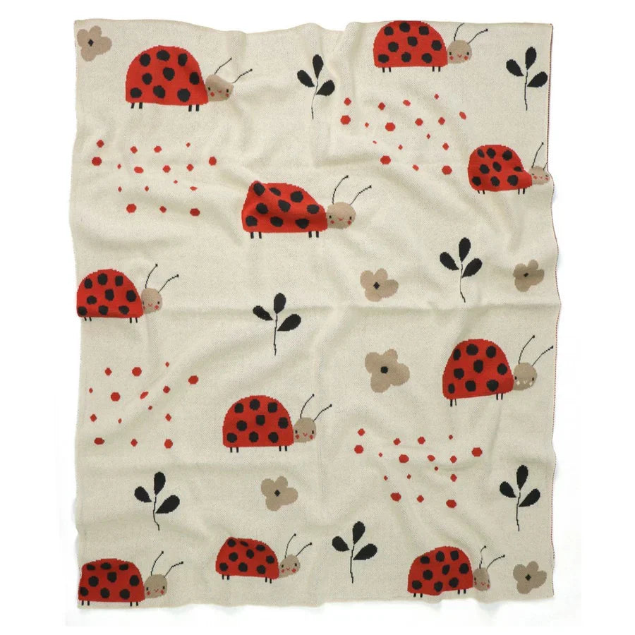 Lily Ladybird Baby Blanket 80x100cm