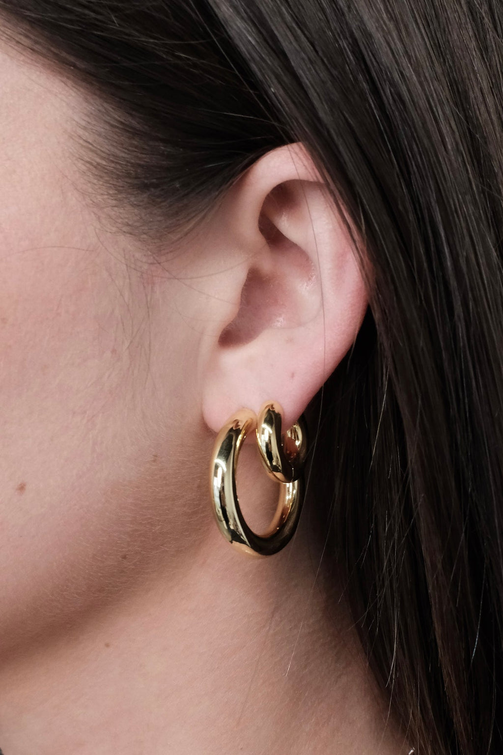 Lina Hoop Large Gold