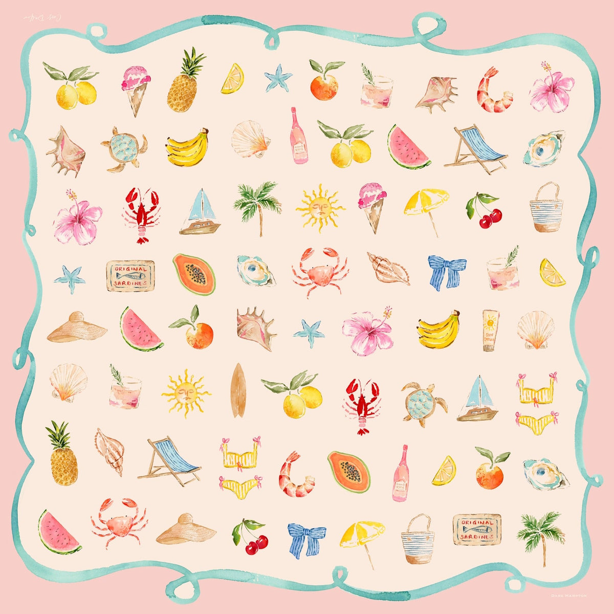 Little Cove Petite Silk Scarf - DH x Cass Dellar
