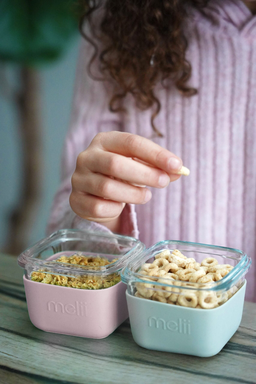 Melii Glass Containers with Sleeve - 3 pack