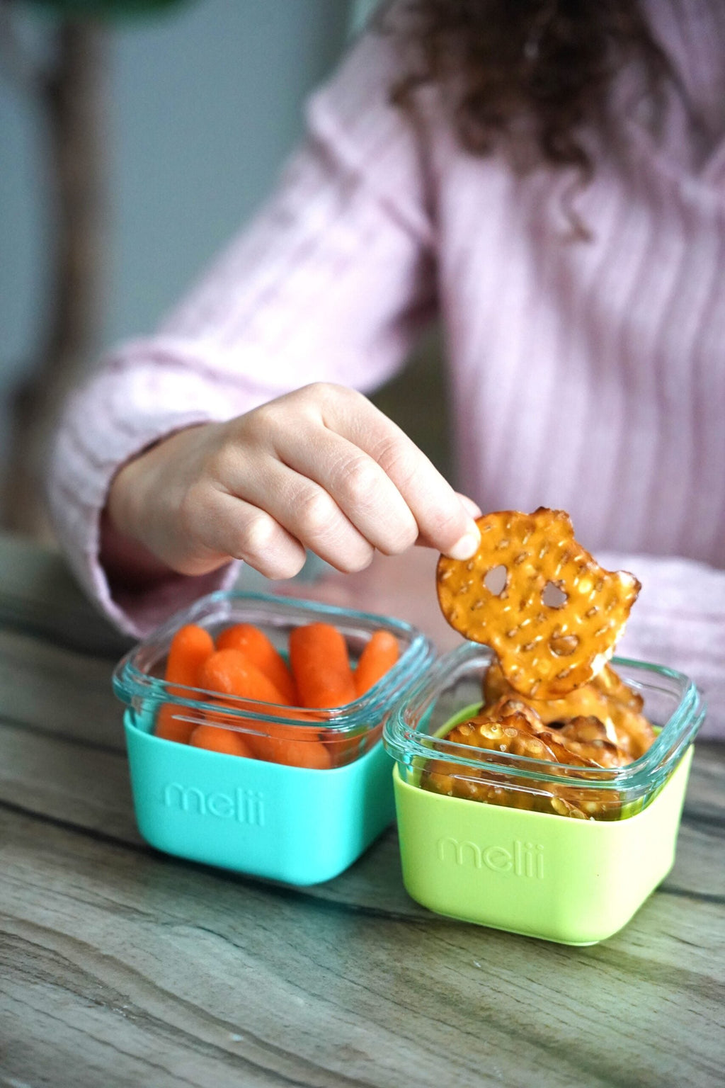 Melii Glass Containers with Sleeve - 3 pack