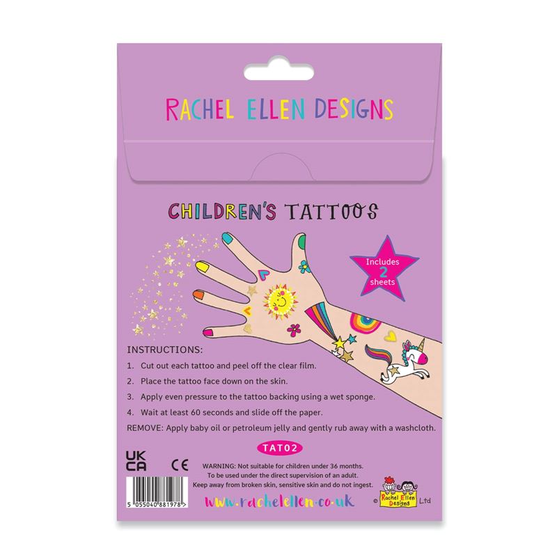 Magical Unicorns Temporary Tattoos