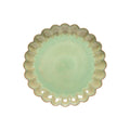 Marrakesh dinner plate 28cm eucalyptus stoneware with floral shaped edge