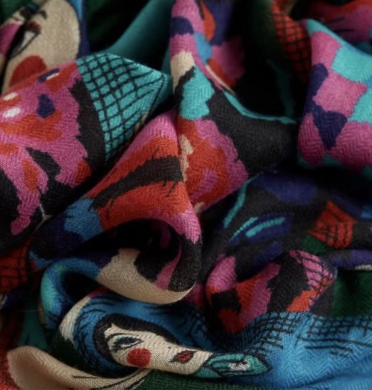 Scarf Inoui MATRIOCHKA 70*190 Wool/silk