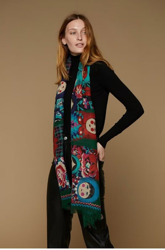 Scarf Inoui MATRIOCHKA 70*190 Wool/silk