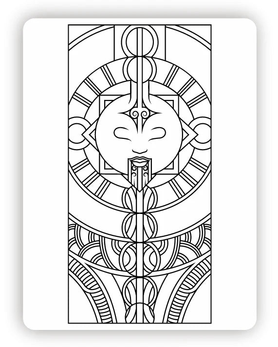 Māori Washable Colouring Mat