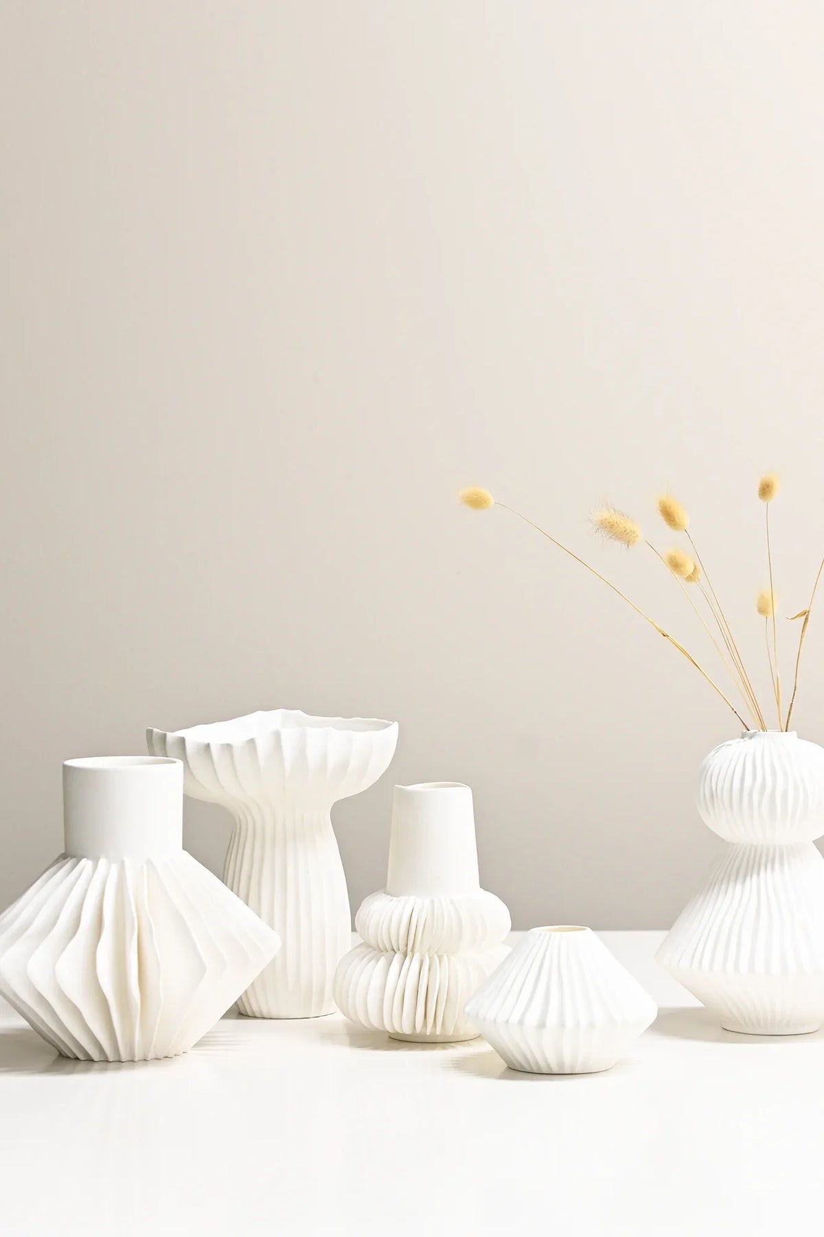 Mushroom Vase - White