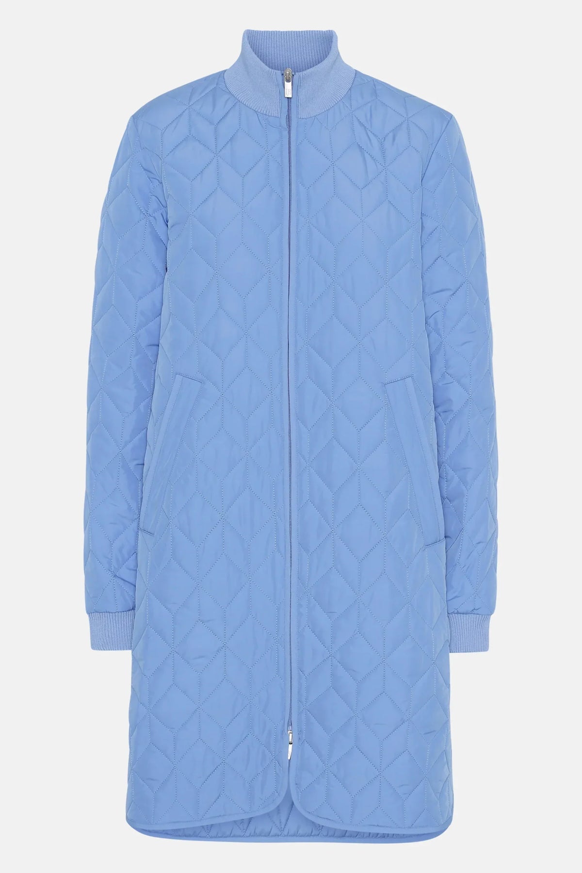 ART 06 Long Quilt Coat - Light Regatta