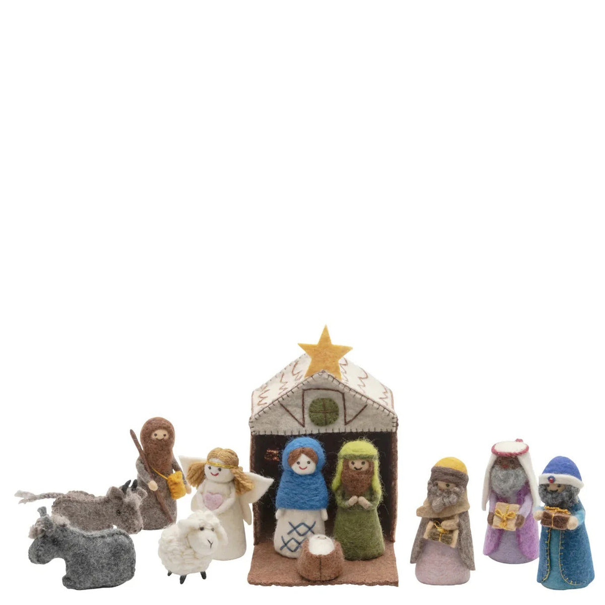 Nativity scene in box - Coloured