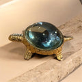 Turtle magnifying glass paperweight 3x magnification decorative desk accessory