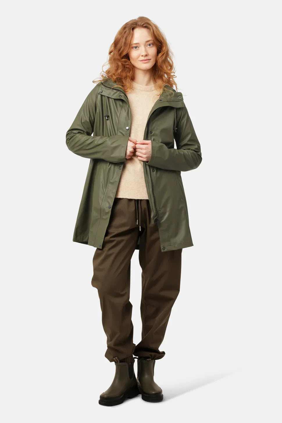 Rain 87 Raincoat - Army