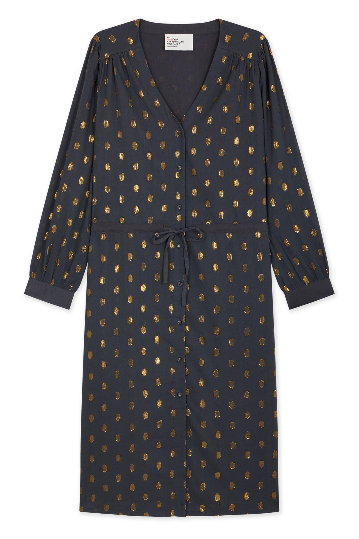 Remedy Dots Dress - Carbone