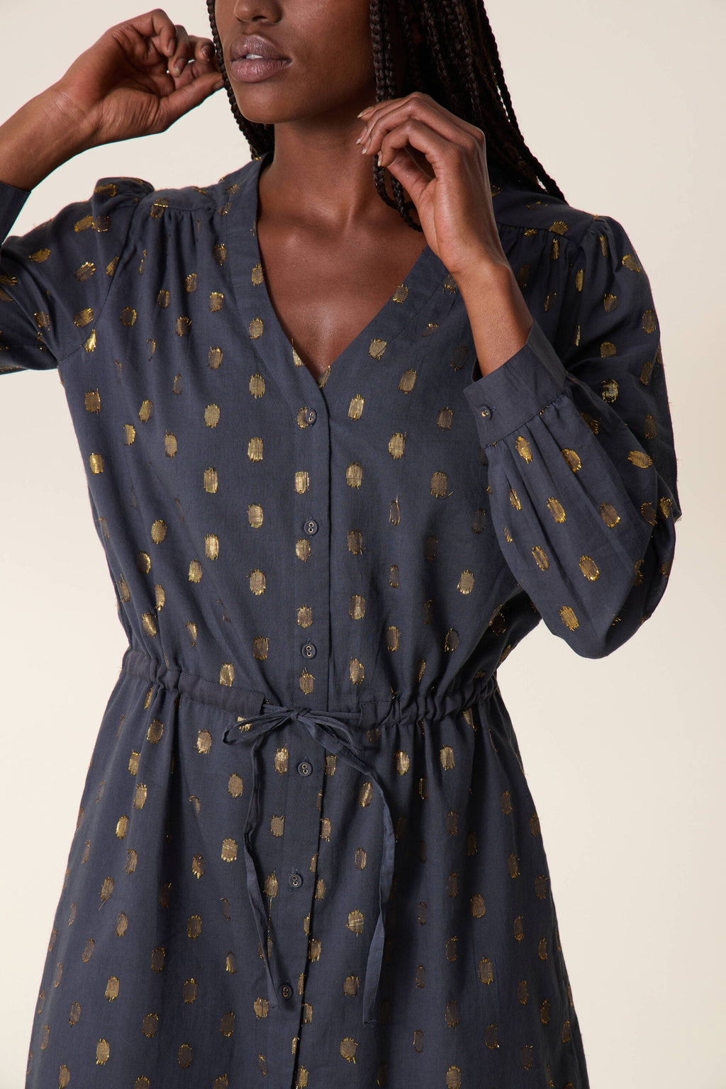Remedy Dots Dress - Carbone