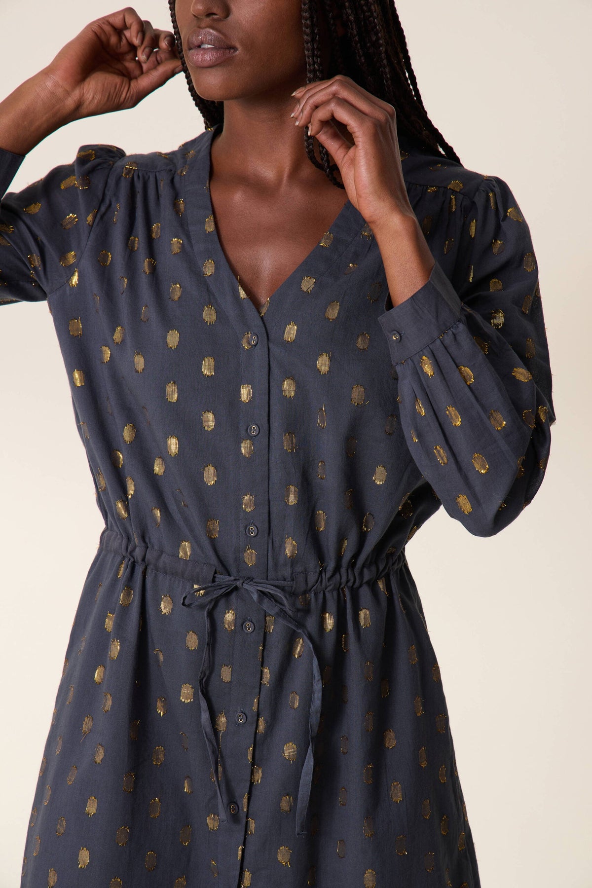 Remedy Dots Dress - Carbone