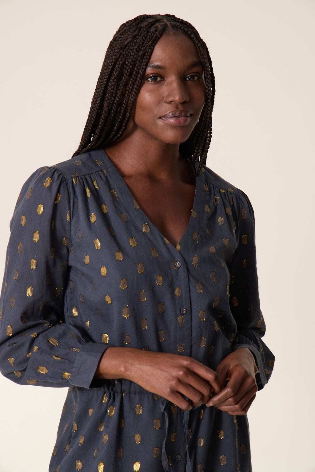 Remedy Dots Dress - Carbone