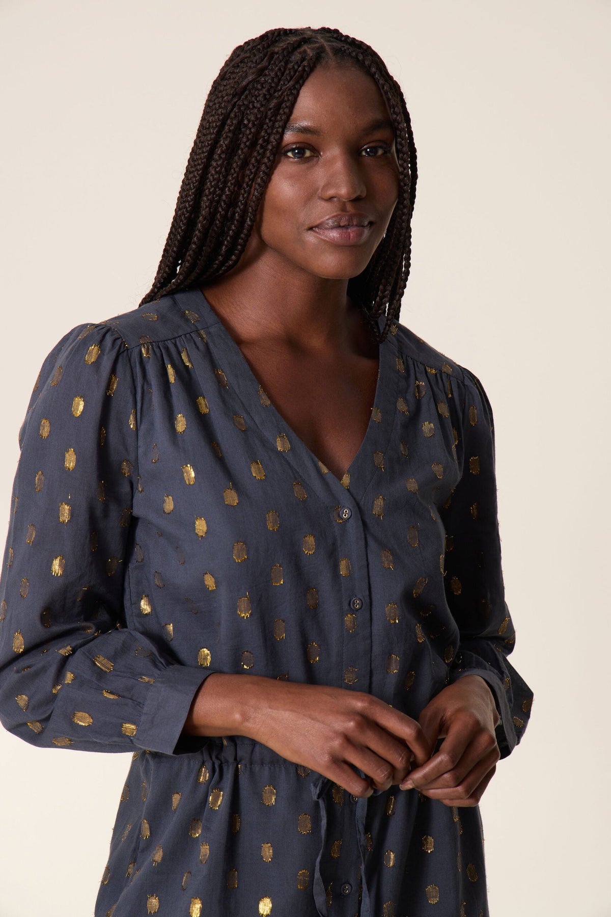 Remedy Dots Dress - Carbone