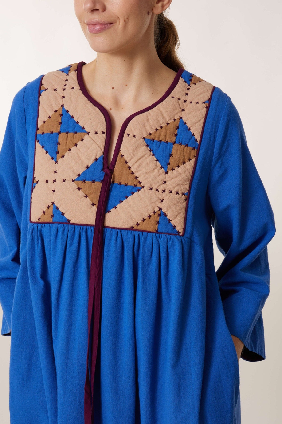 Rom Losange Dress - Blue