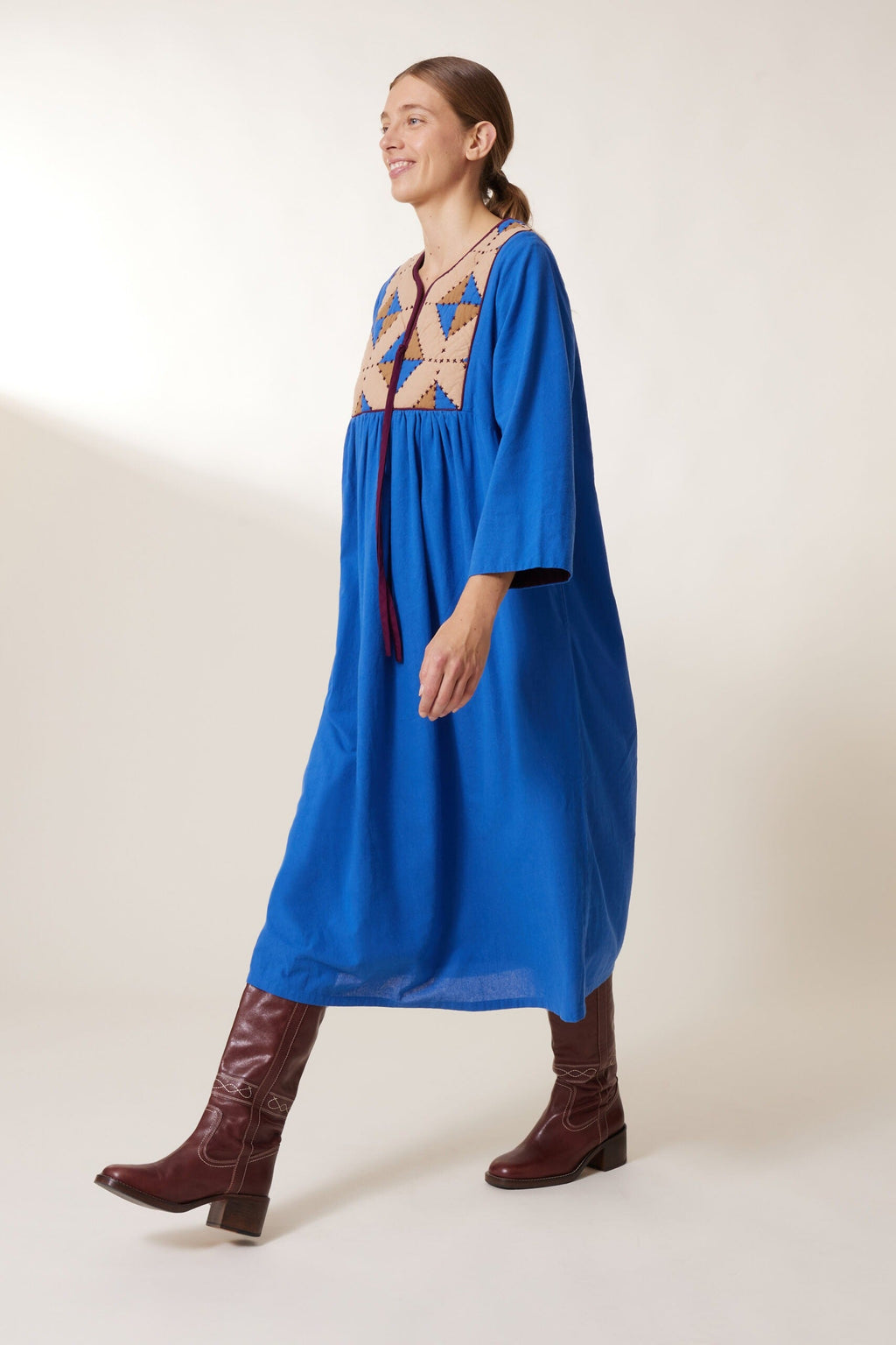 Rom Losange Dress - Blue
