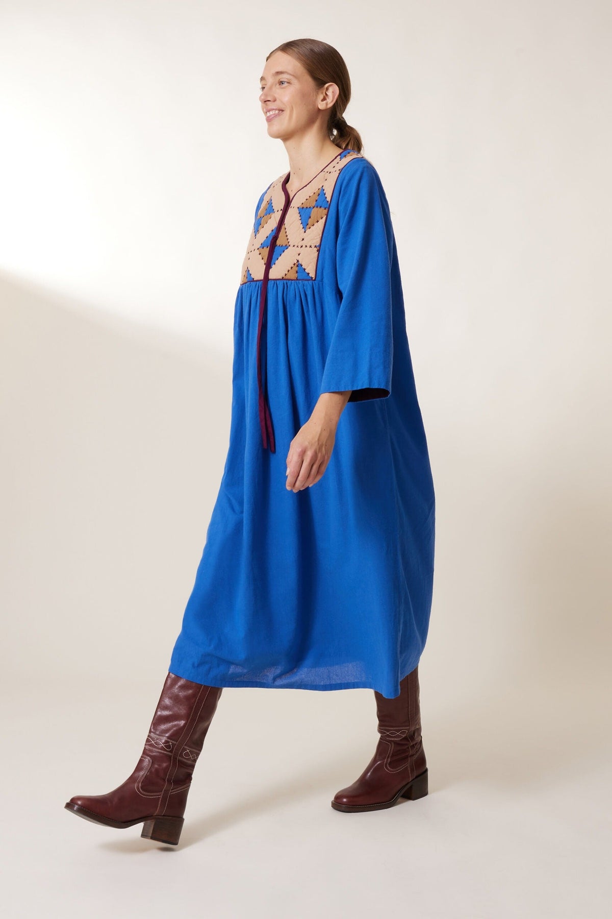 Rom Losange Dress - Blue