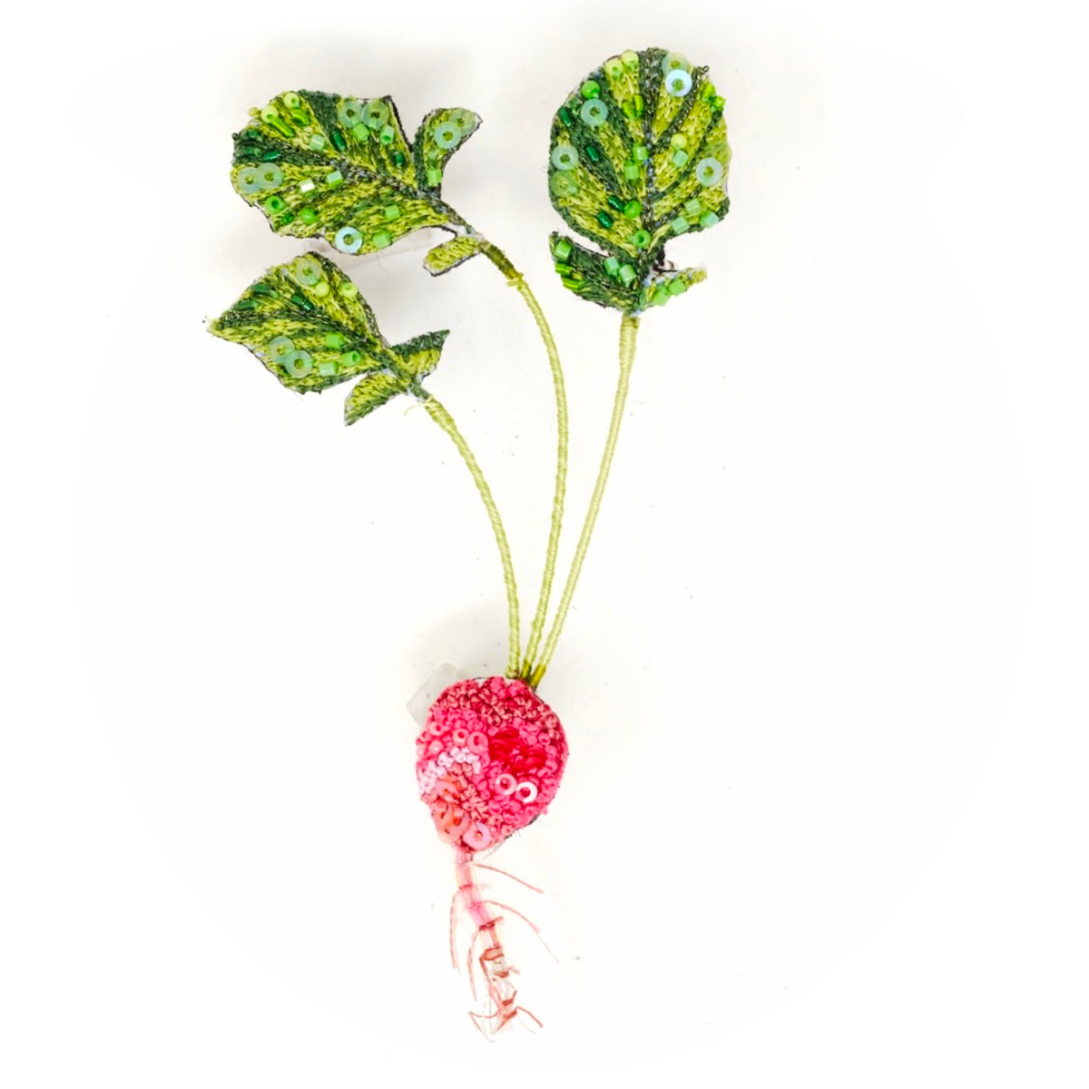 Brooch Red Radish