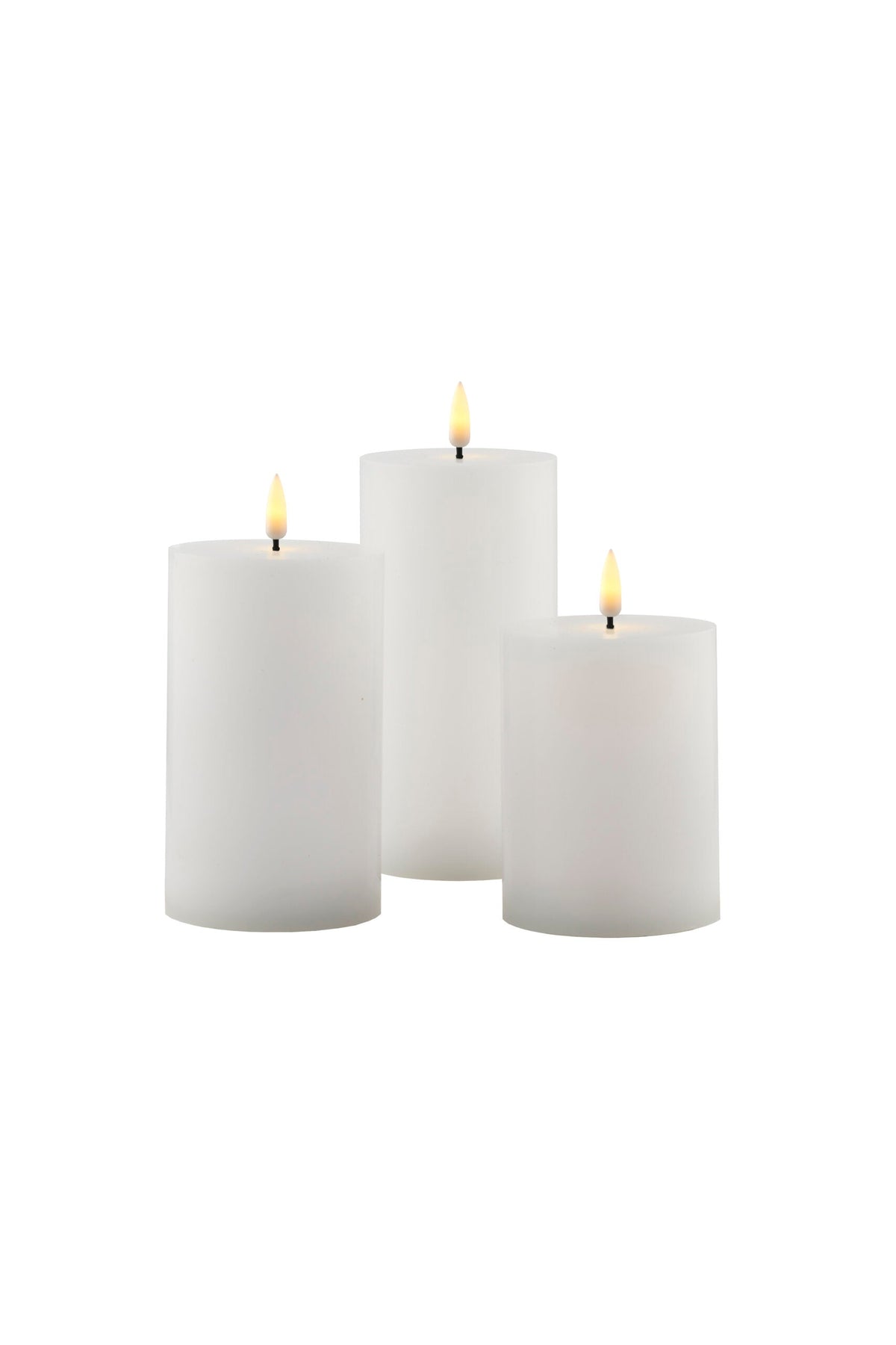 SIRIUS Sille Rechargeable Candles - Set of 3