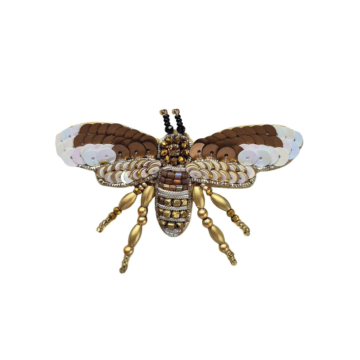 Gold Bee Brooch – insect-inspired sculptural brooch