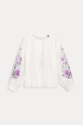 Blouse - Embroidery Purple