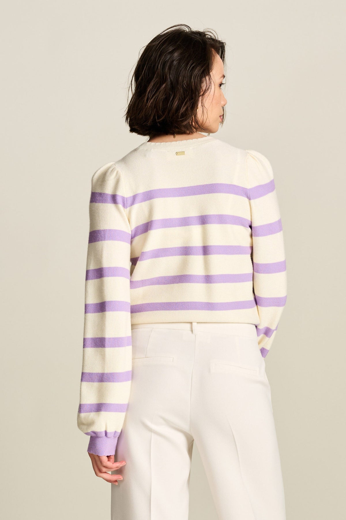 Pullover - Striped Purple