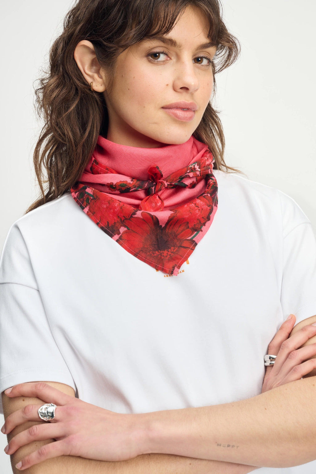 Raspberry Bouquet Shawl - POM