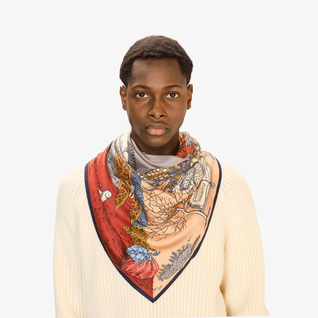 Quatre Saisons Square Scarf - 100x100cm
