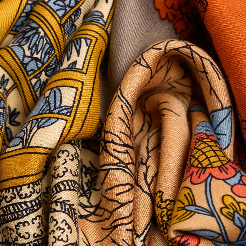 Quatre Saisons Square Scarf - 100x100cm