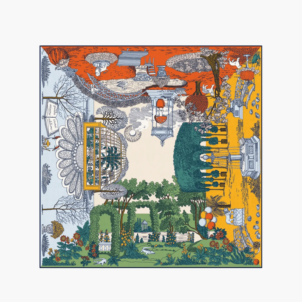 Quatre Saisons Square Scarf - 100x100cm