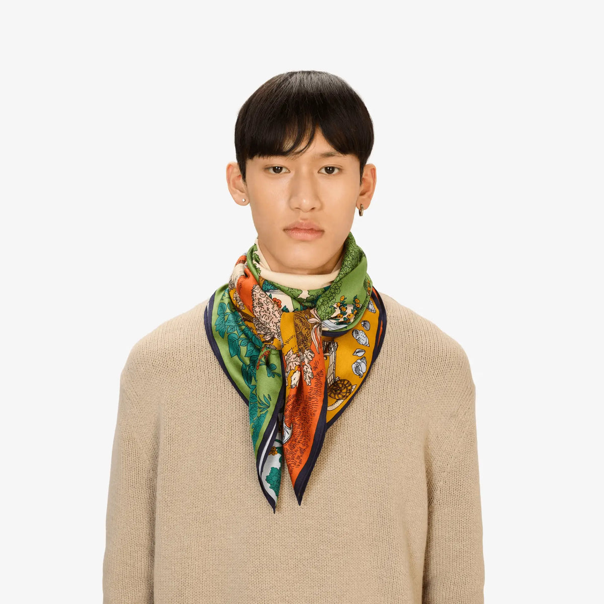 Quatre Saisons Square Scarf - 100x100cm