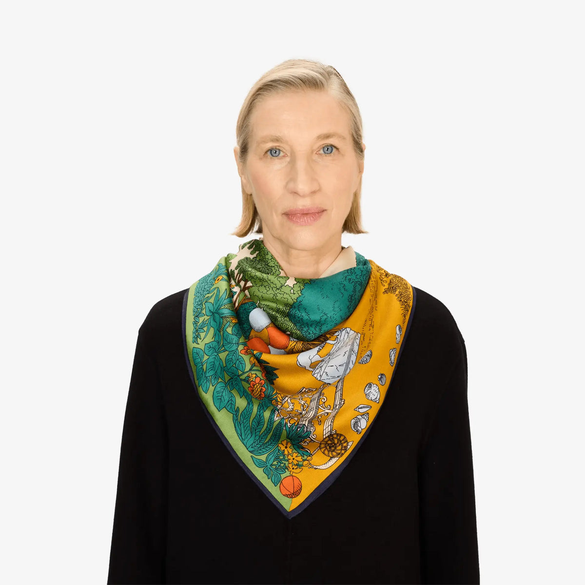 Quatre Saisons Square Scarf - 100x100cm