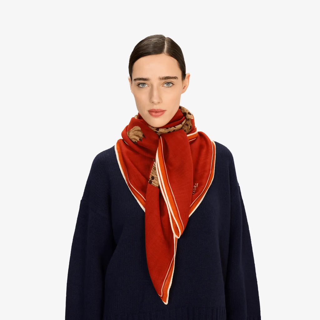 Jorgen Square Wool Scarf 130x130cm
