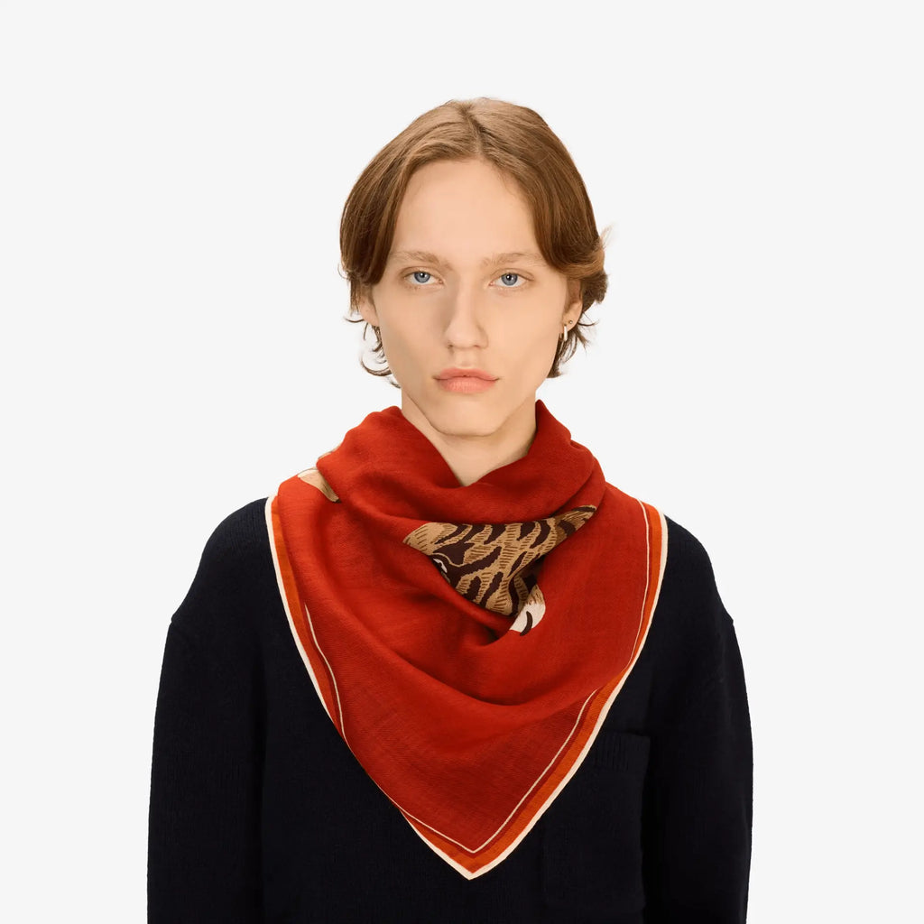Jorgen Square Wool Scarf 130x130cm