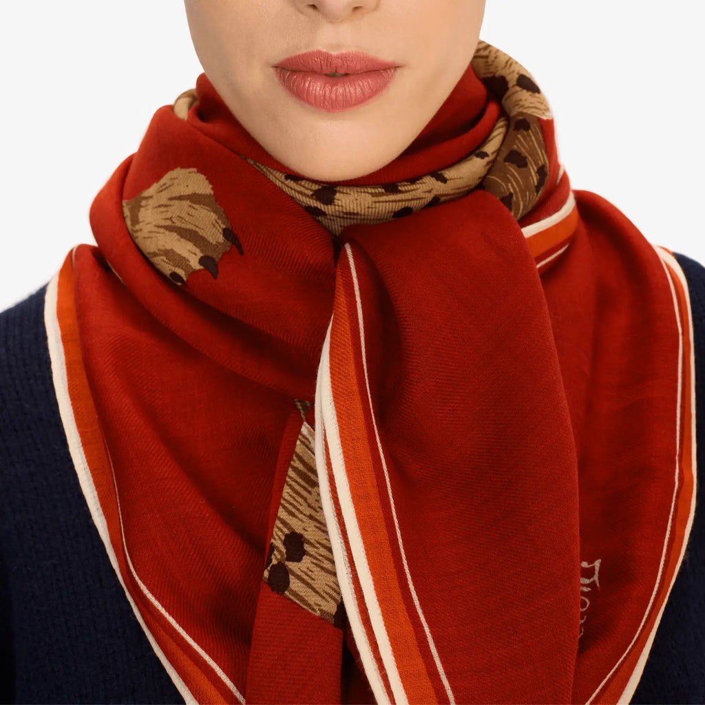 Jorgen Square Wool Scarf 130x130cm