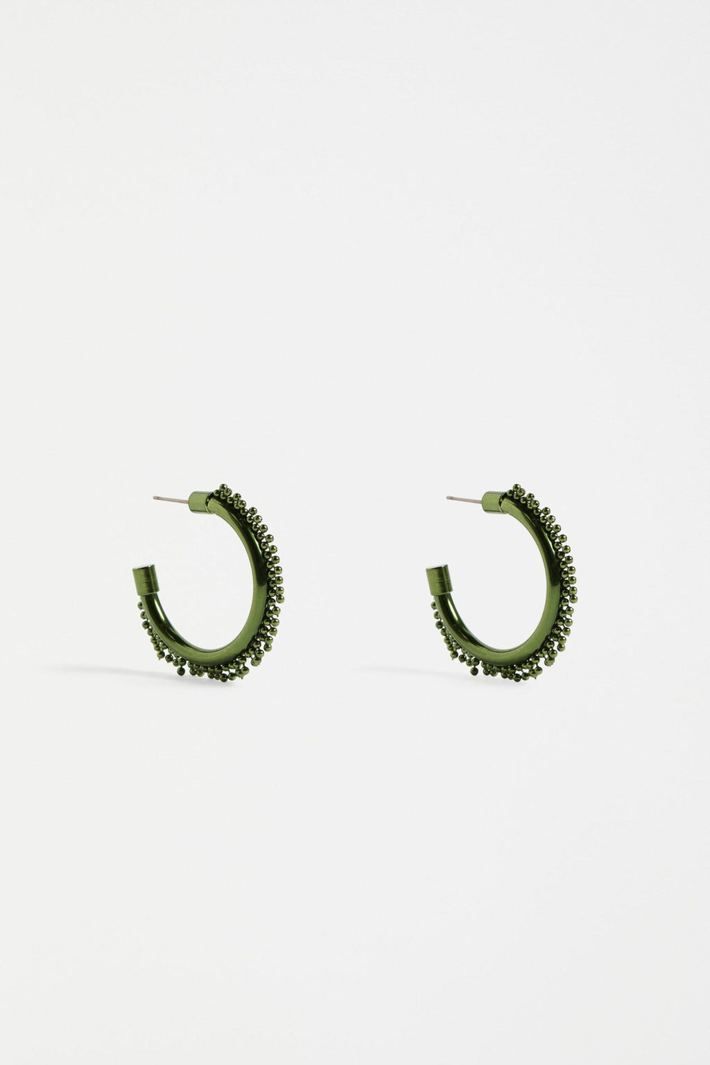Satta Hoop Earring - Forest Green