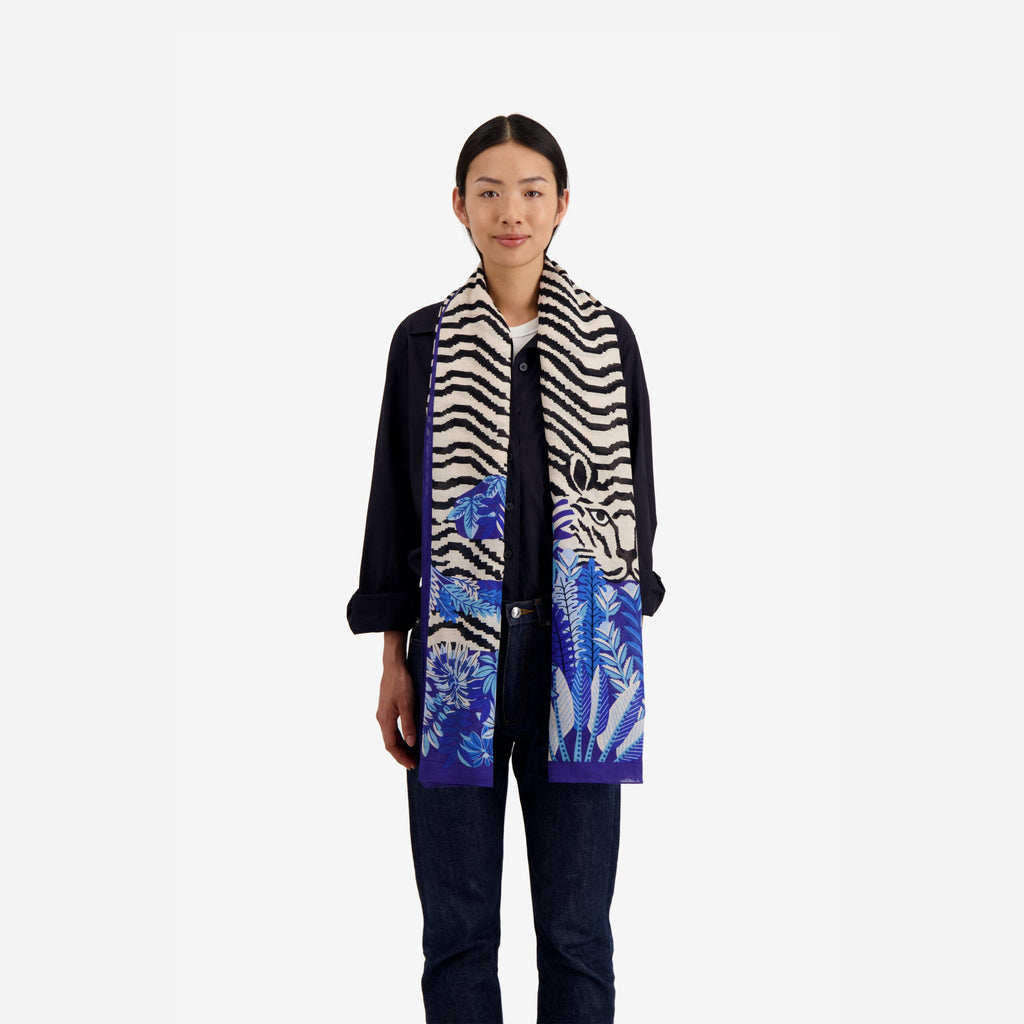 Inoui Scarf 100 BALKHACH 100 x 190cm -  BLUE