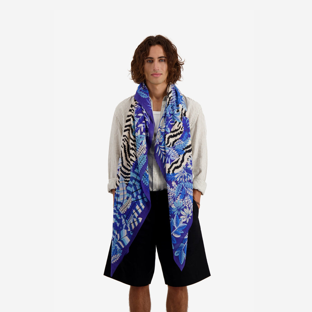 Inoui Scarf 100 BALKHACH 100 x 190cm -  BLUE