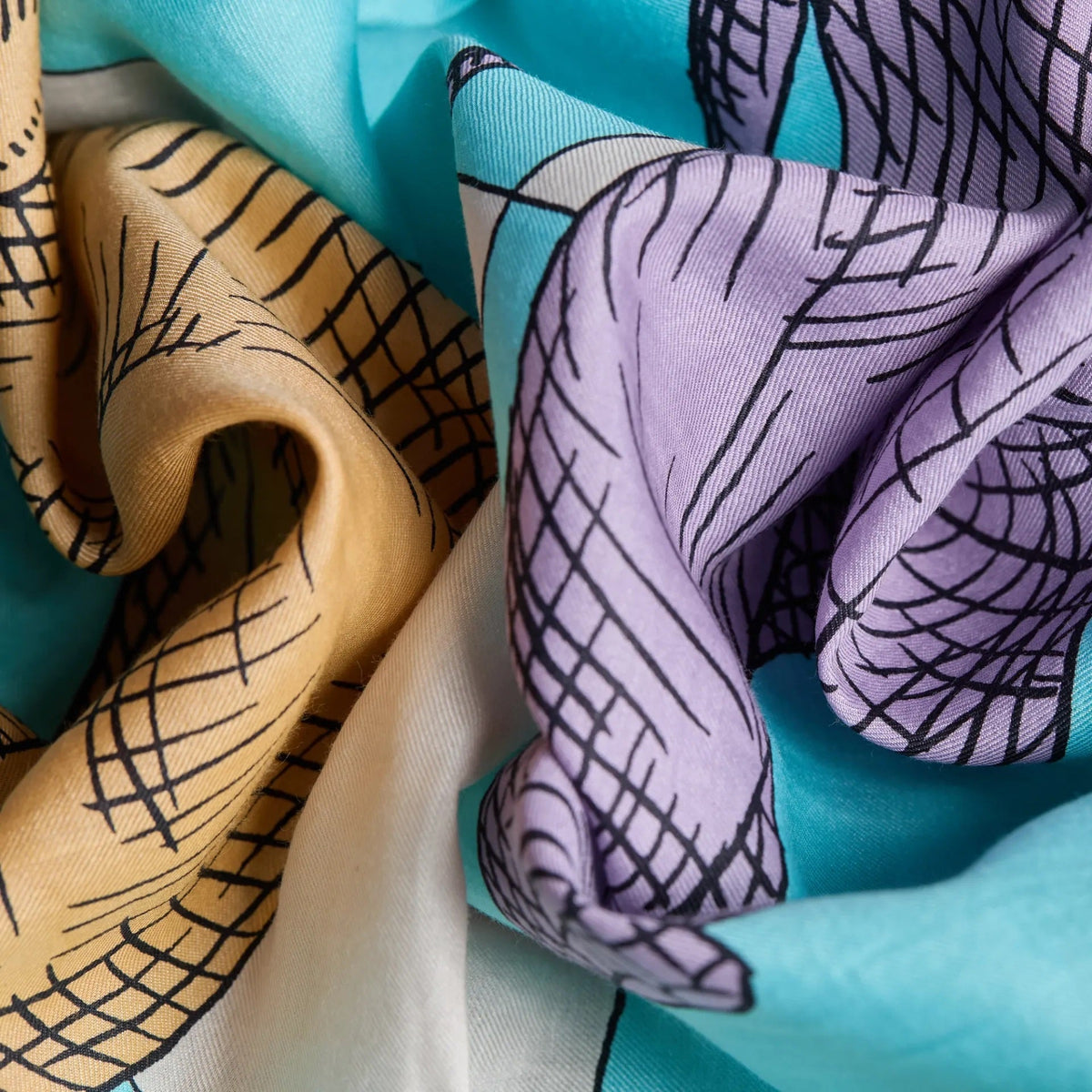Inoui Scarf 100 MAGNUS SUMMER 100 x  190cm - Pastel