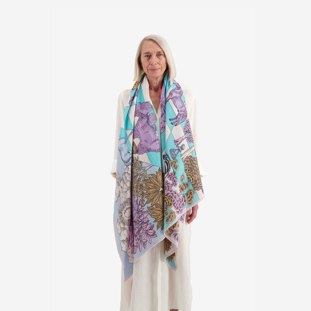 Inoui Scarf 100 MAGNUS SUMMER 100 x  190cm - Pastel