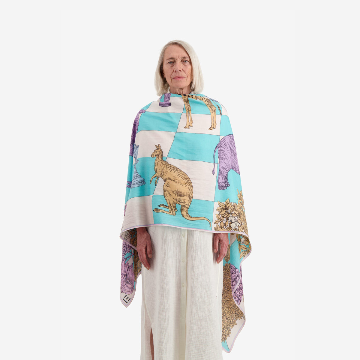 Inoui Scarf 100 MAGNUS SUMMER 100 x  190cm - Pastel