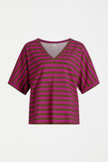 Seter Tee - OLIVE/FUCHSIA