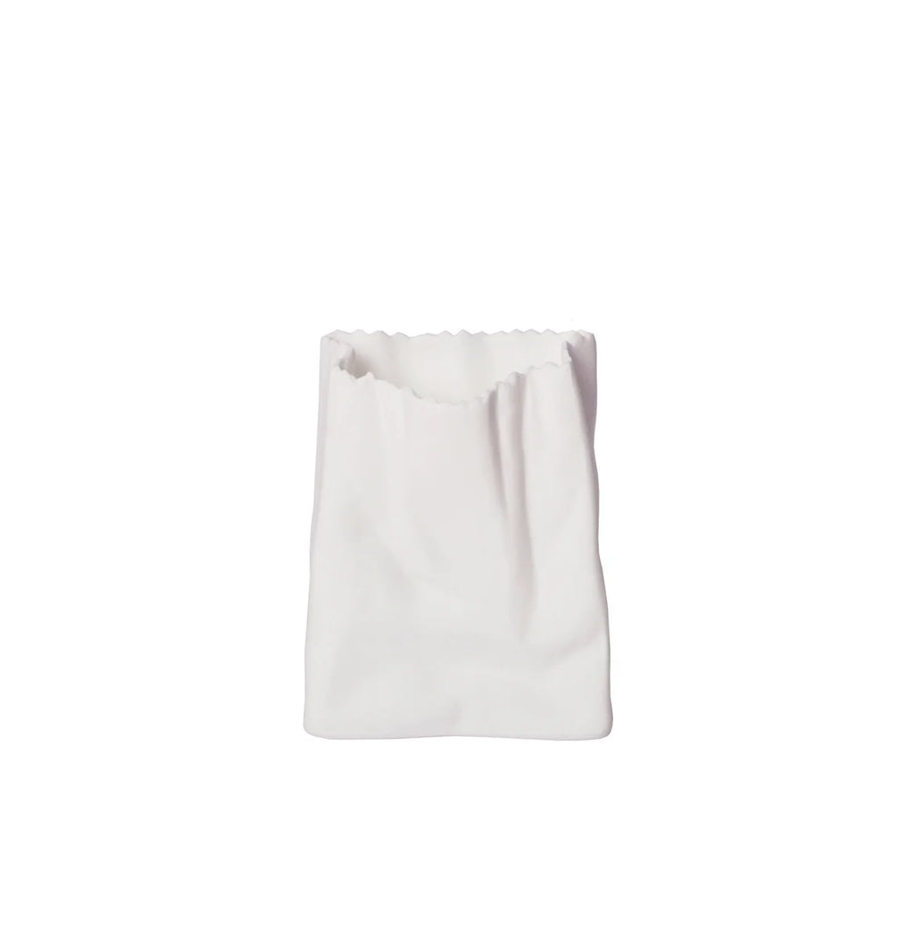 Vase Paper Bag Small White