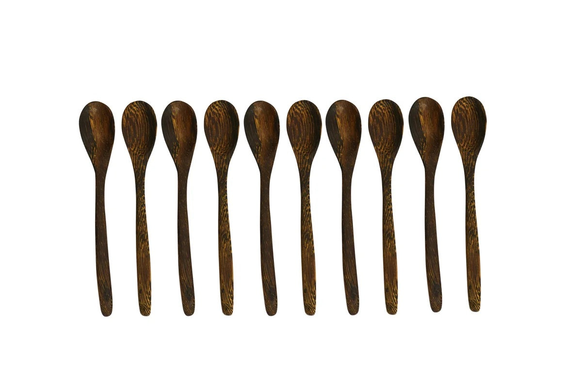 Small Round Salt Spoon - Dark
