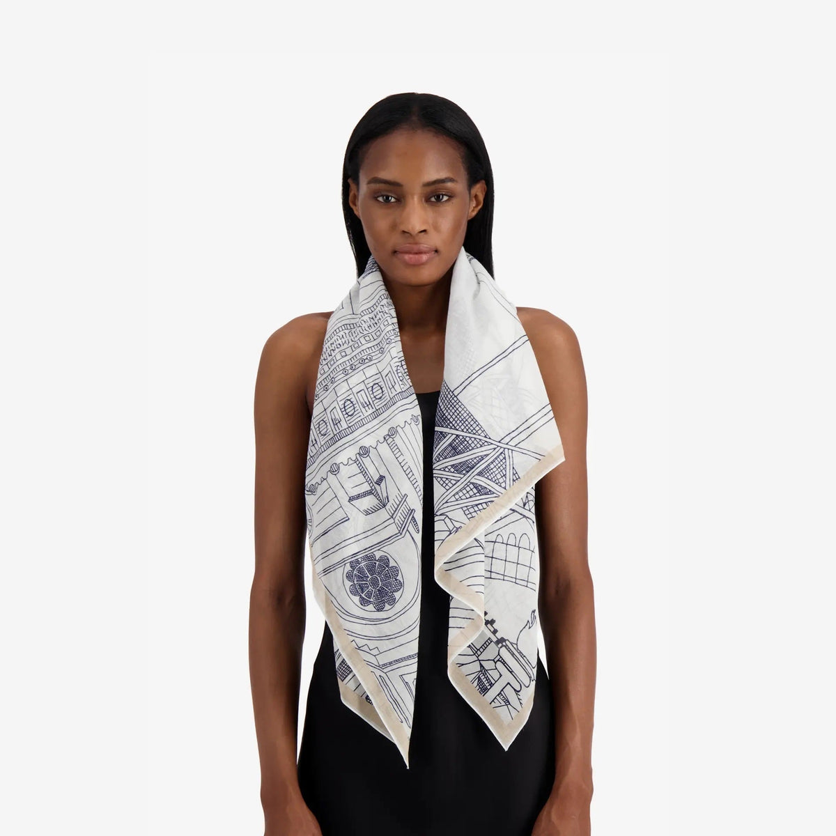 Inoui Scarf Square100 PARIS 100 x 100cm