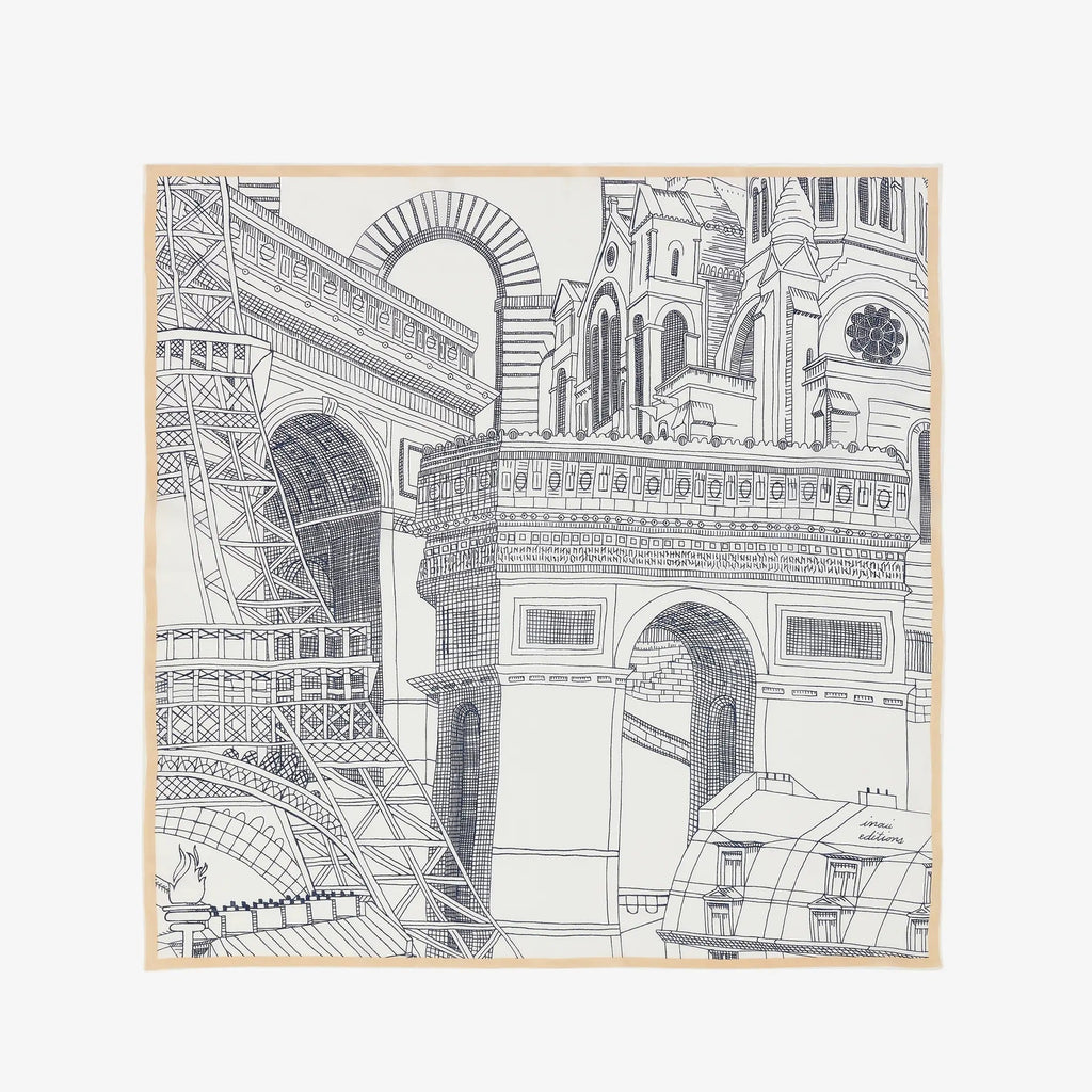 Inoui Scarf Square100 PARIS 100 x 100cm