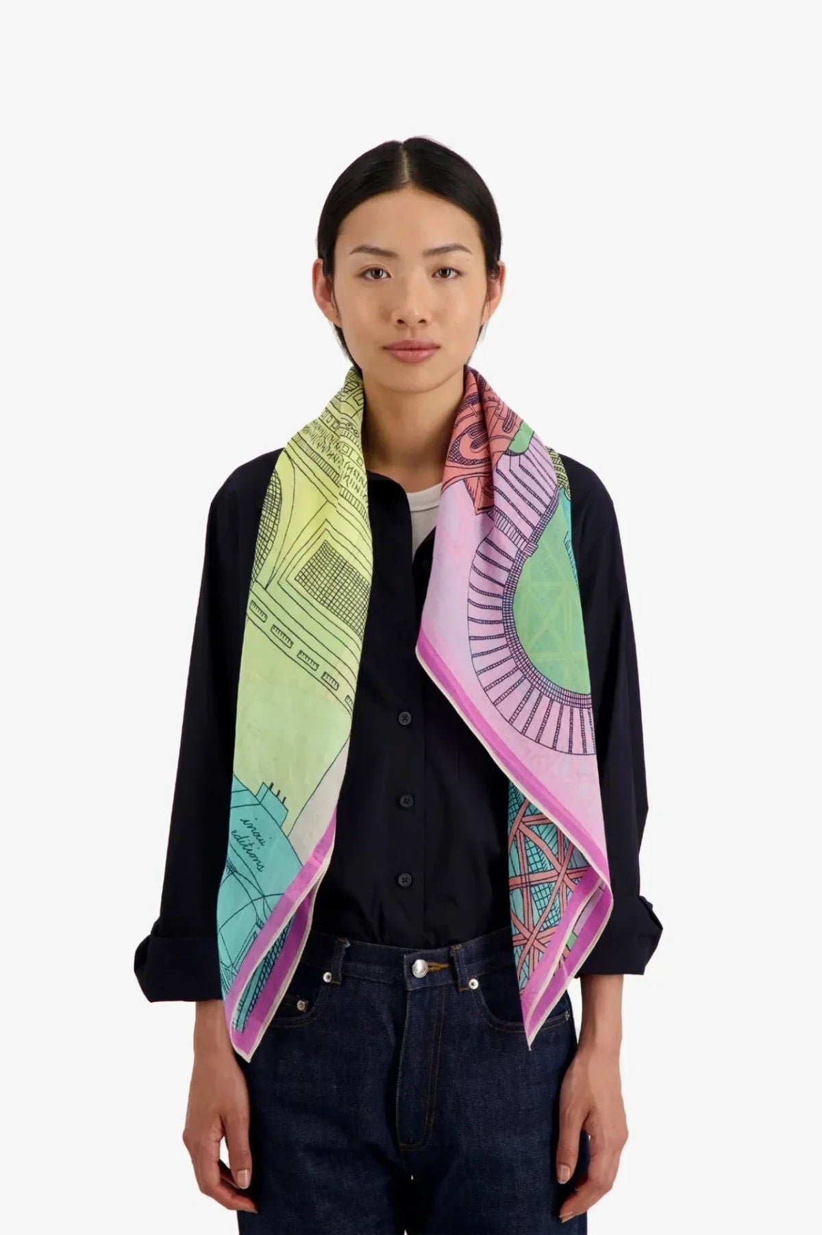 Inoui Scarf Square100 PARIS 100 x 100cm